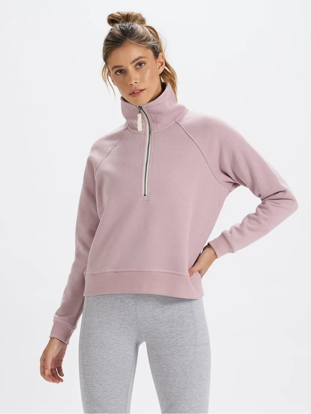 Vuori Organic Cotton Restore 1/2 Zip Pullover Dusk L